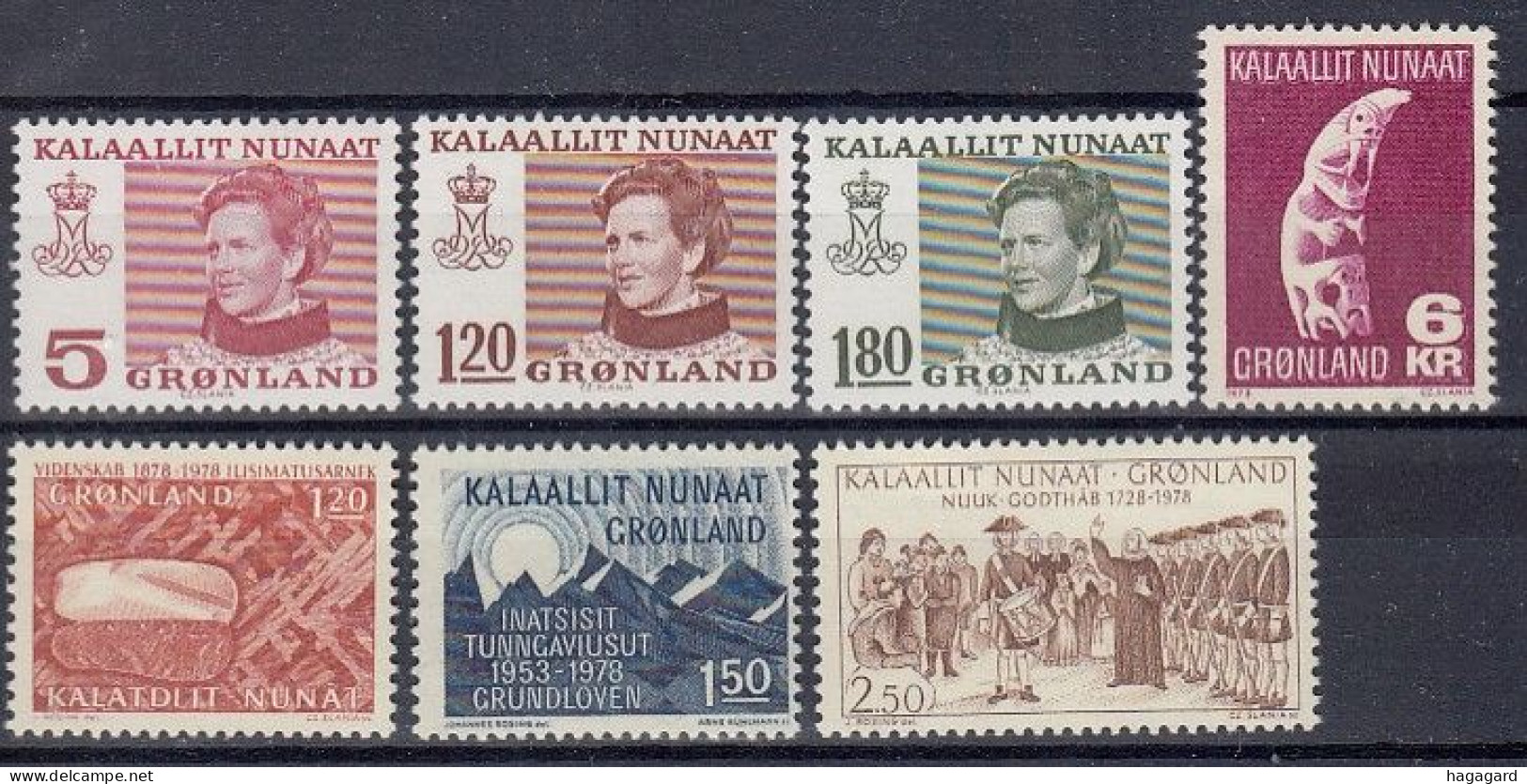 G2692. Greenland 1978. Complete Year Set. Michel 105-11. (4.80€). MNH(**) - Volledige Jaargang