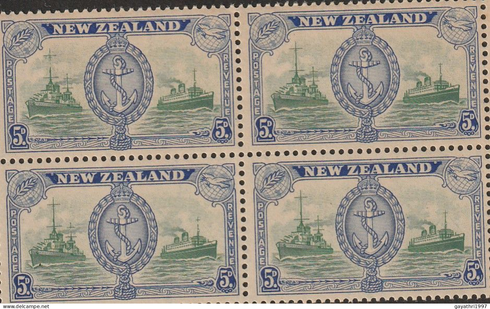 New Zealand SG 673  Variety Aerial Broken  Mint MNH Block Of 4 Good Condition (sh12) - Unused Stamps