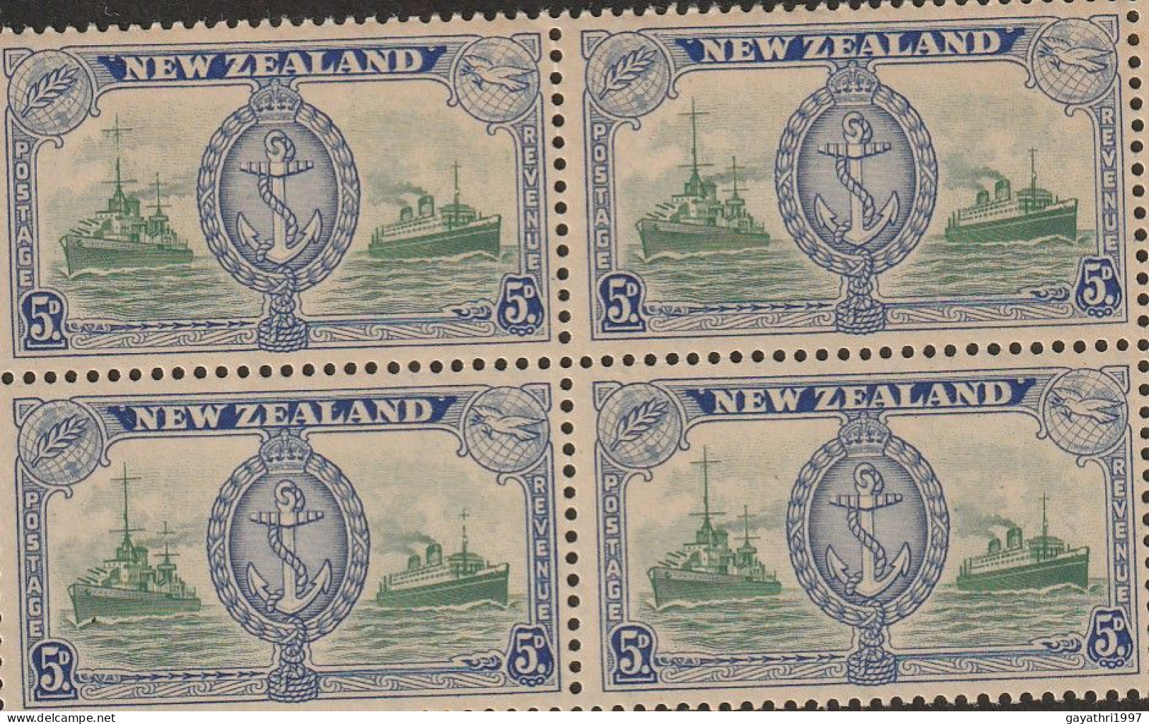 New Zealand SG 673  Variety Aerial Broken  Mint MNH Block Of 4 Good Condition (sh12) - Neufs