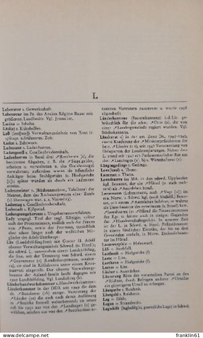 Hilfswörterbuch Für Historiker. 2.  L - Z.. - Lexika