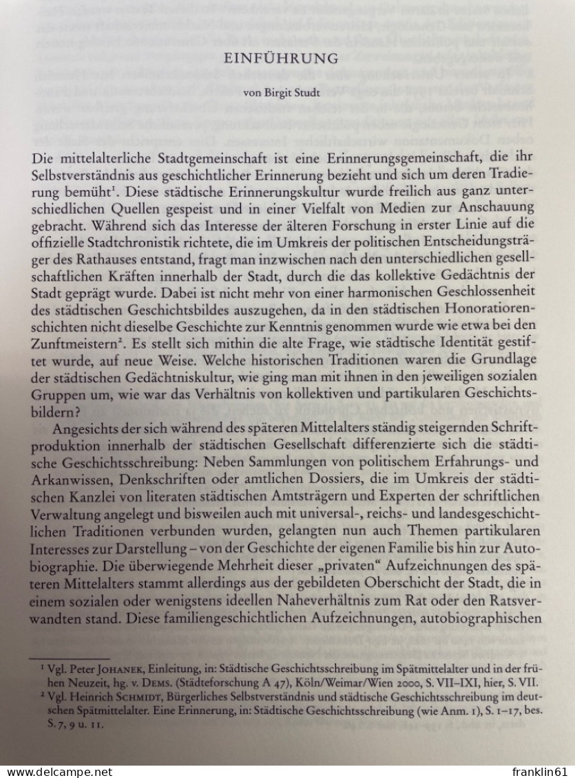 Haus- und Familienbücher in der städtischen Gesellschaft des Spätmittelalters und der Frühen Neuzeit.
