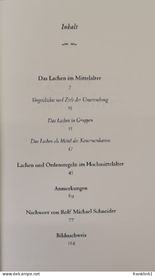 Das Lachen Im Mittelalter. - 4. 1789-1914