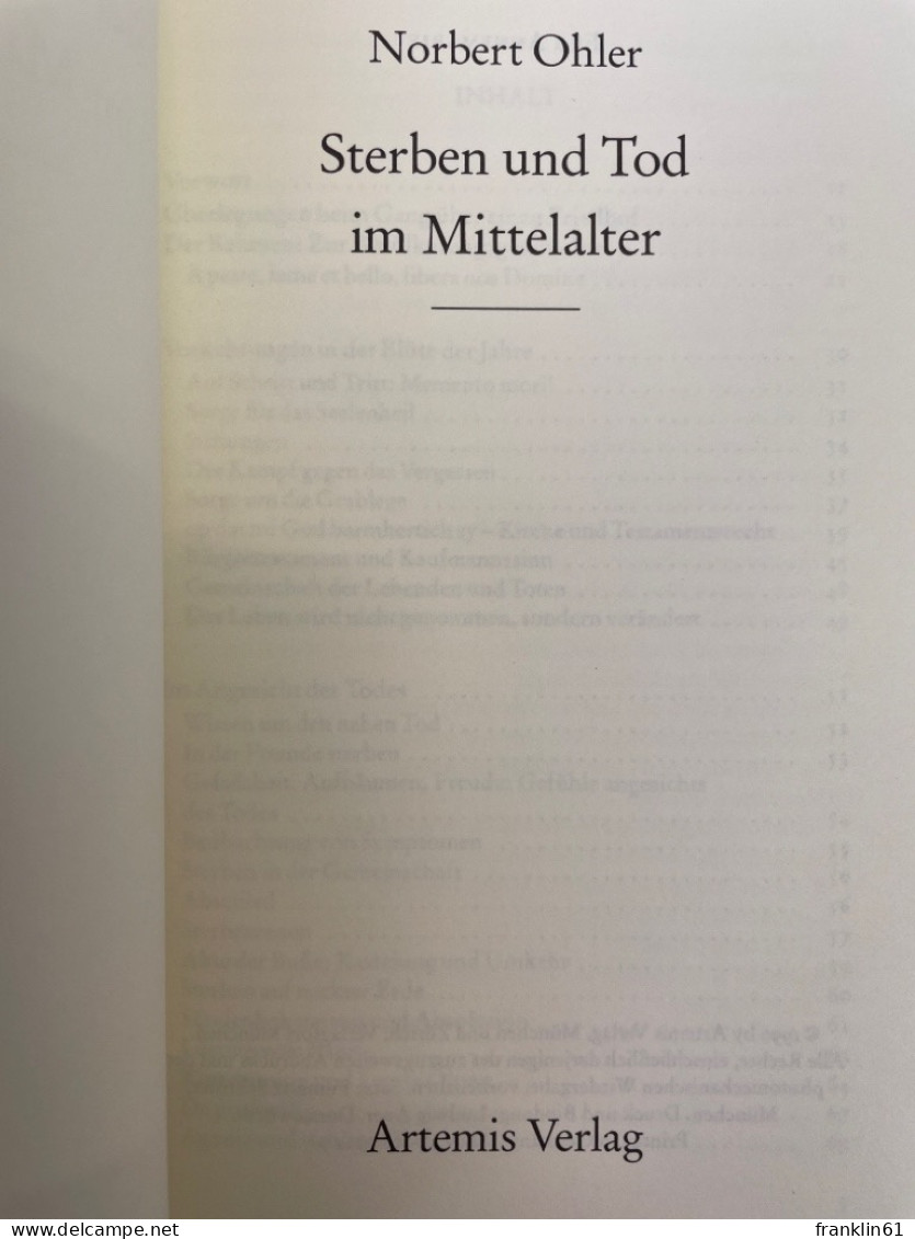 Sterben Und Tod Im Mittelalter. - 4. Neuzeit (1789-1914)