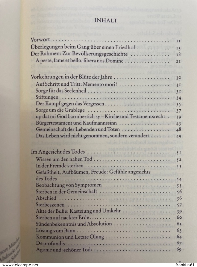 Sterben Und Tod Im Mittelalter. - 4. 1789-1914
