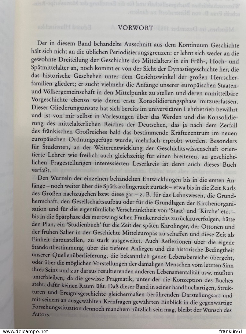 Vom Frankenreich zur Formierung der europäischen Staaten- und Völkergemeinschaft 840 - 1046 : e. Studienbuch