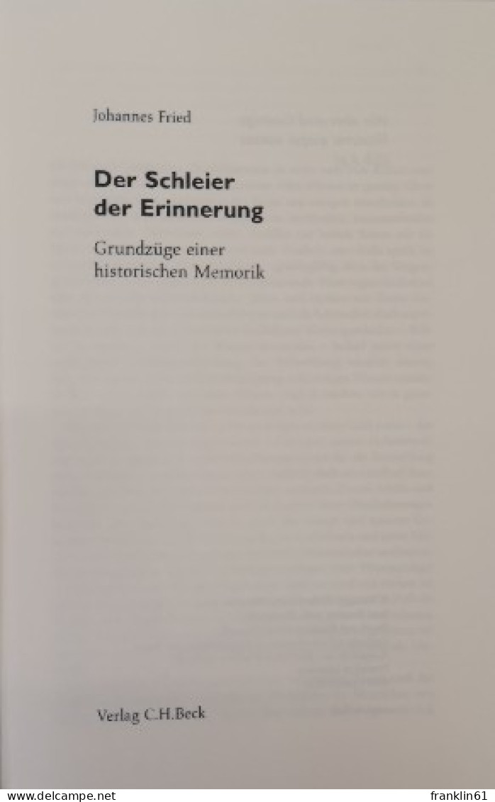 Der Schleier Der Erinnerung. Grundzüge Einer Historischen Memorik. - 4. Neuzeit (1789-1914)