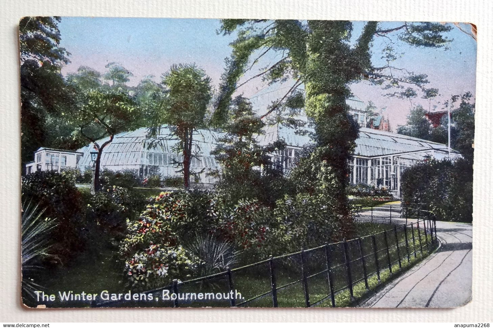 CP ..ANGLETERRE ..BOURNEMOUTH...THE WINTER GARDENS.......1915 - Bournemouth (depuis 1972)