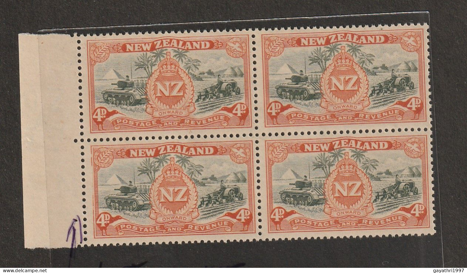 New Zealand SG 672  Variety  Partly Frame Missing  Mint MNH Block Of 4 Good Condition (sh13) - Neufs