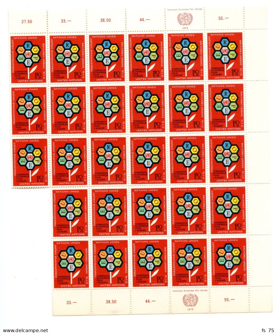 NATIONS UNIES - OFFICE DE GENEVE - STOCK 1969 / 1984 **  - FACIALE 1320 F.S. - Nuevos