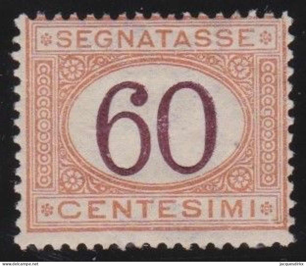 Italy   .  Y&T   .     Taxe  11  (2 Scans)     .   *      .    Mint-hinged - Strafport