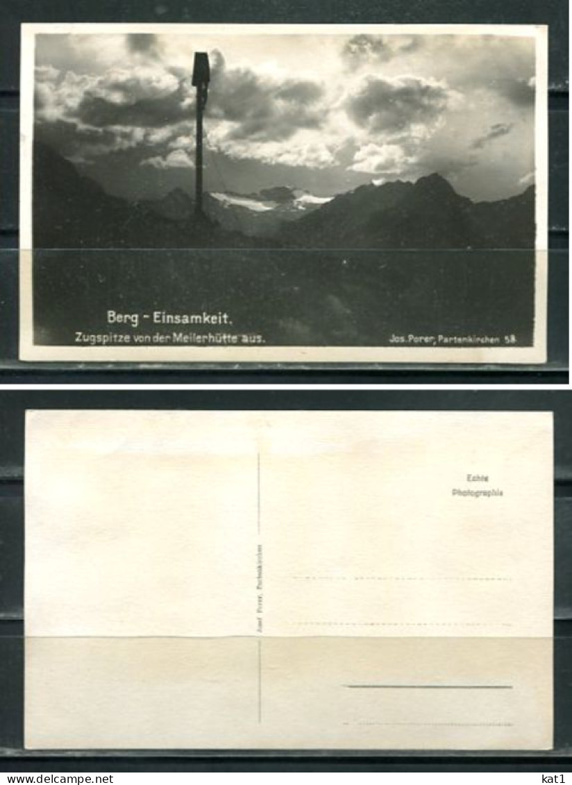K19523)Ansichtskarte: Zugspitze, Von Der Meilerhuette Aus - Zugspitze