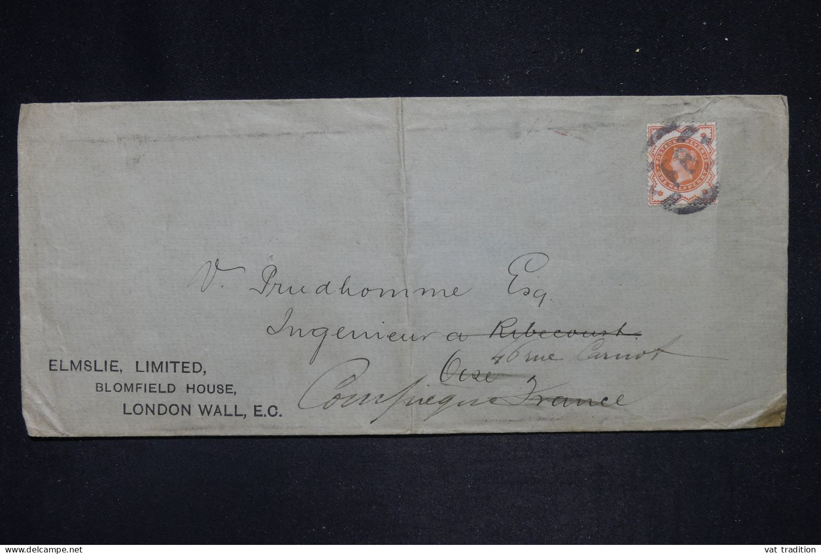 ROYAUME UNI - Enveloppe Commerciale De Londres Pour La France En 1900 - L 149608 - Briefe U. Dokumente