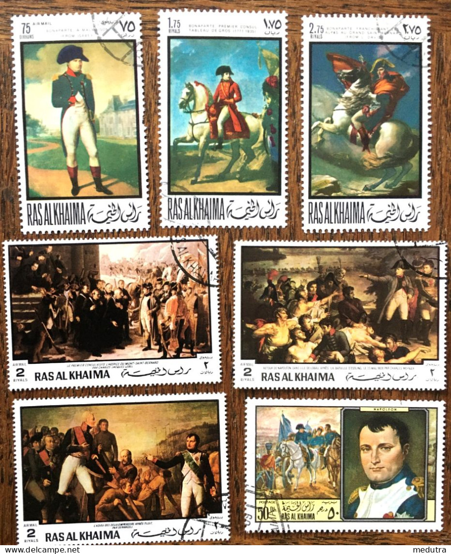 Napoléon en plus de 60 timbres du Moyen-Orient (voir photos et description)