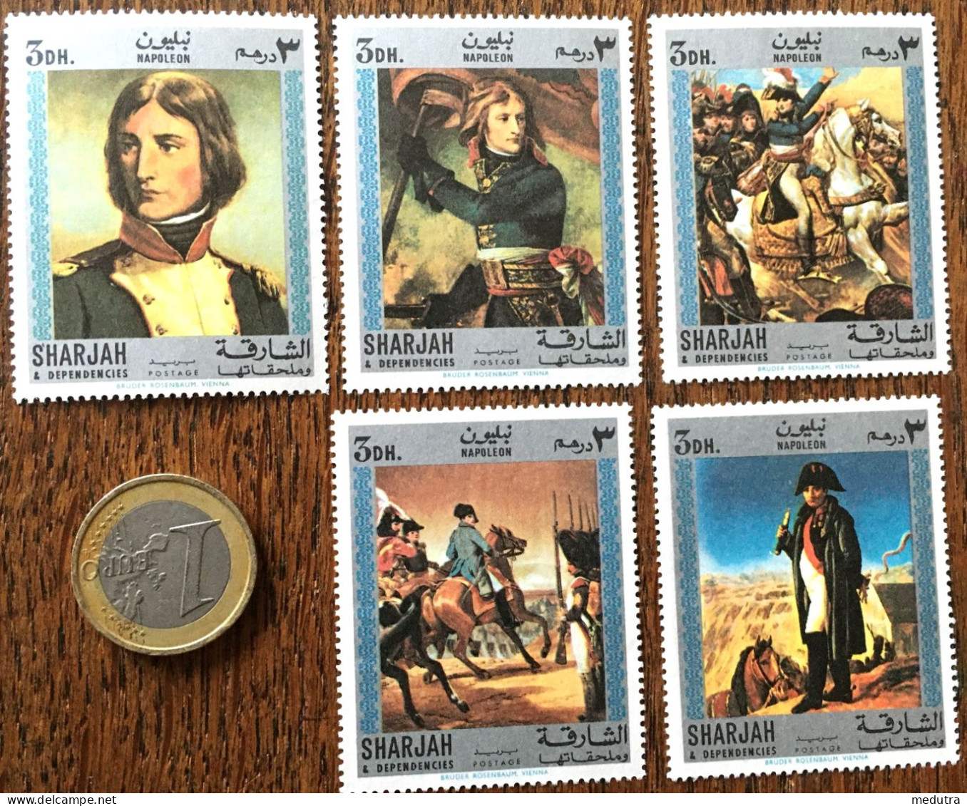 Napoléon en plus de 60 timbres du Moyen-Orient (voir photos et description)