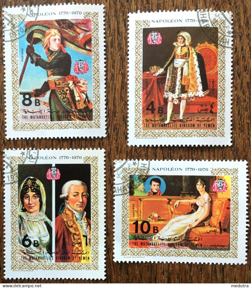 Napoléon en plus de 60 timbres du Moyen-Orient (voir photos et description)
