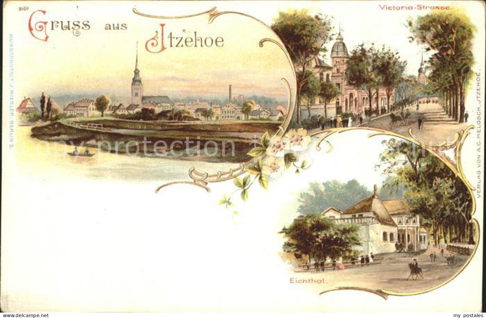 42161636 Itzehoe Stadtblick Victoria Strasse Eichthal Itzehoe - Itzehoe