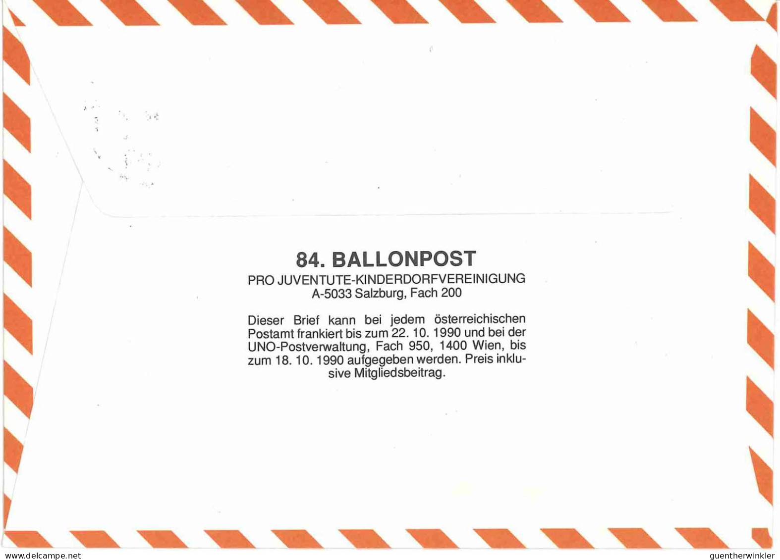 Regulärer Ballonpostflug Nr. 84b Der Pro Juventute [RBP84.] - Balloon Covers