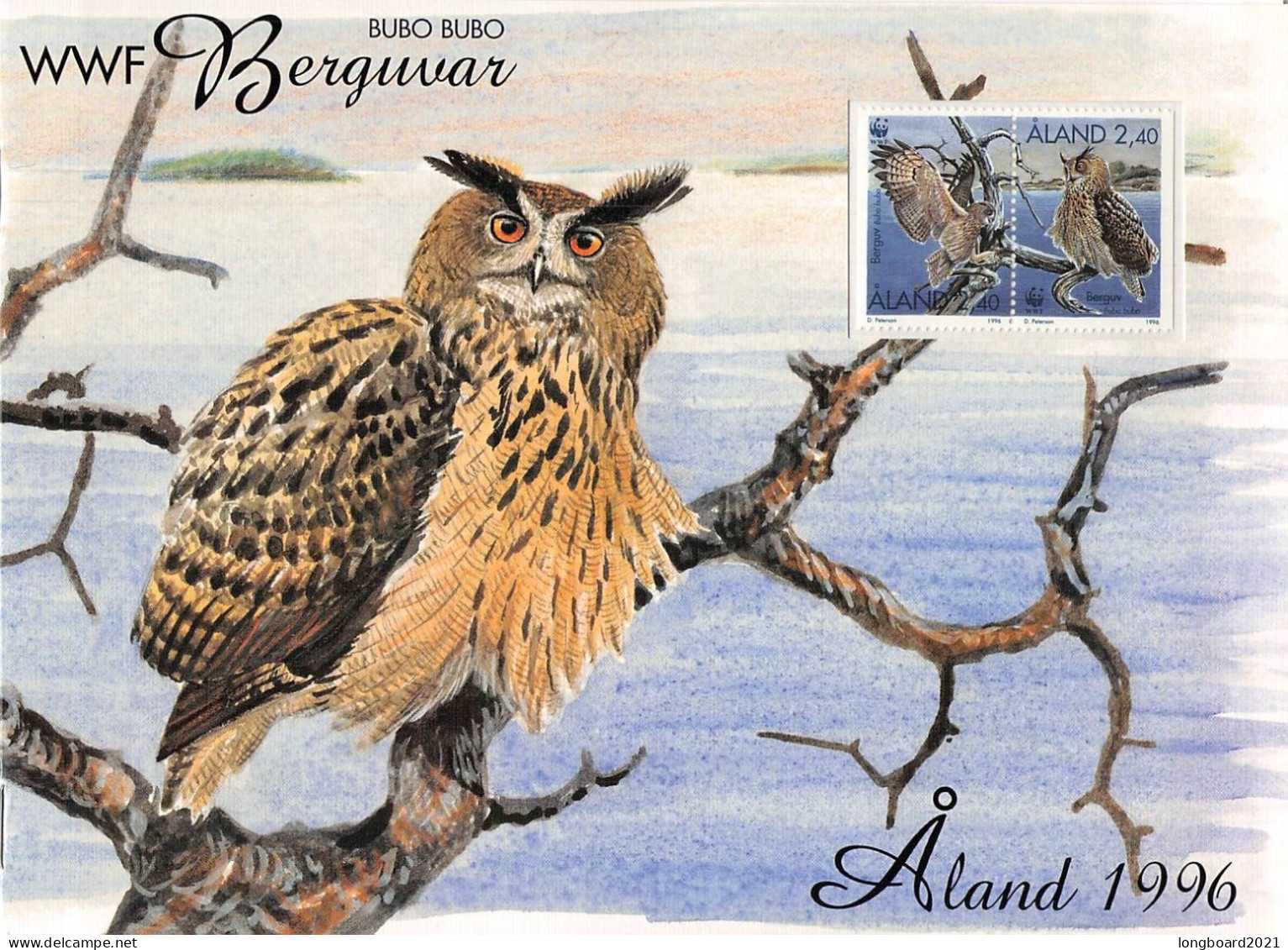 ALAND - SET FDC WWF 1996 - OWL/ 4300 - Ålandinseln