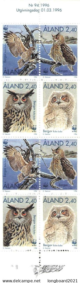 ALAND - SET FDC WWF 1996 - OWL/ 4300