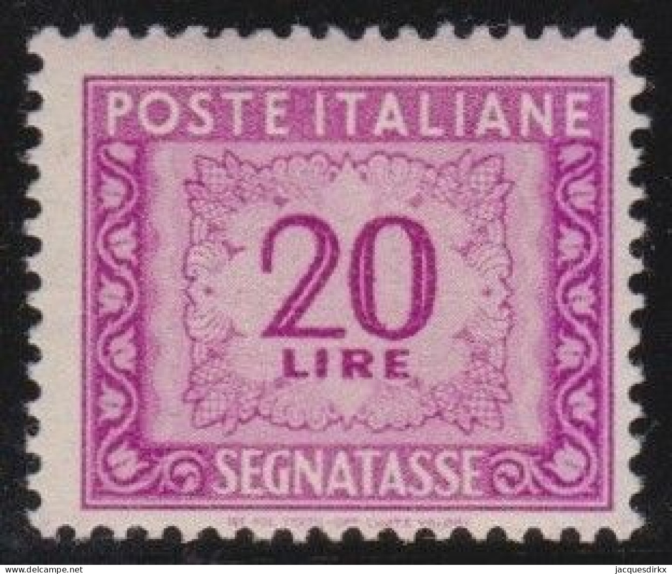 Italy   .  Y&T   .     Taxe  74  (2 Scans)    .   **      .      MNH - Impuestos