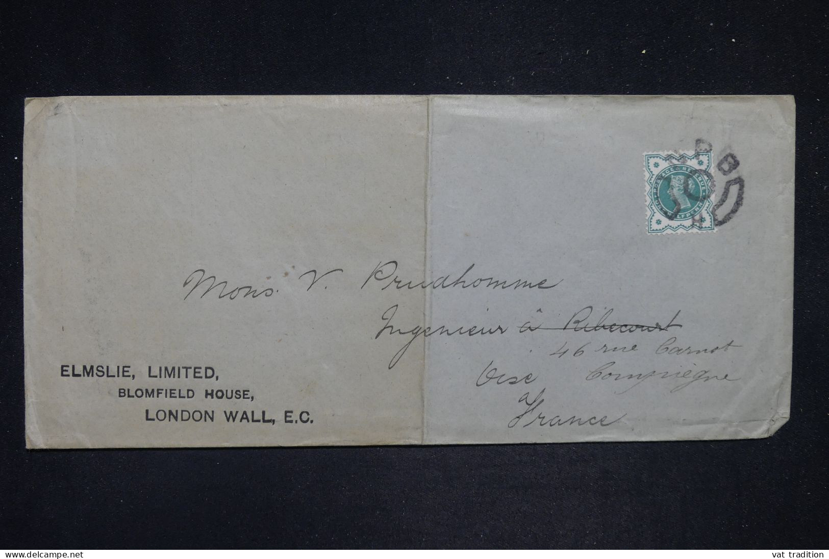 ROYAUME UNI - Enveloppe Commerciale De Londres Pour La France En 1901 - L 149609 - Briefe U. Dokumente