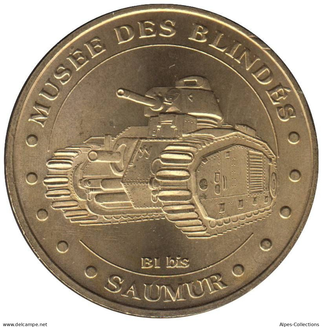 49-0394 - JETON TOURISTIQUE MDP - Saumur - Musée Blindés - Char B1 Bis - 2005.3 - 2005