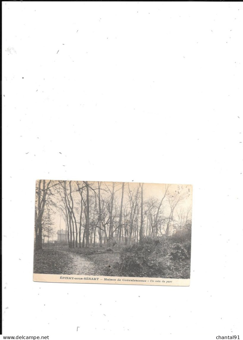 CARTE POSTALE 91 EPINAY SOUS SENART MAISON DE CONVALESCENCE UN COIN DU PARC - Epinay Sous Senart