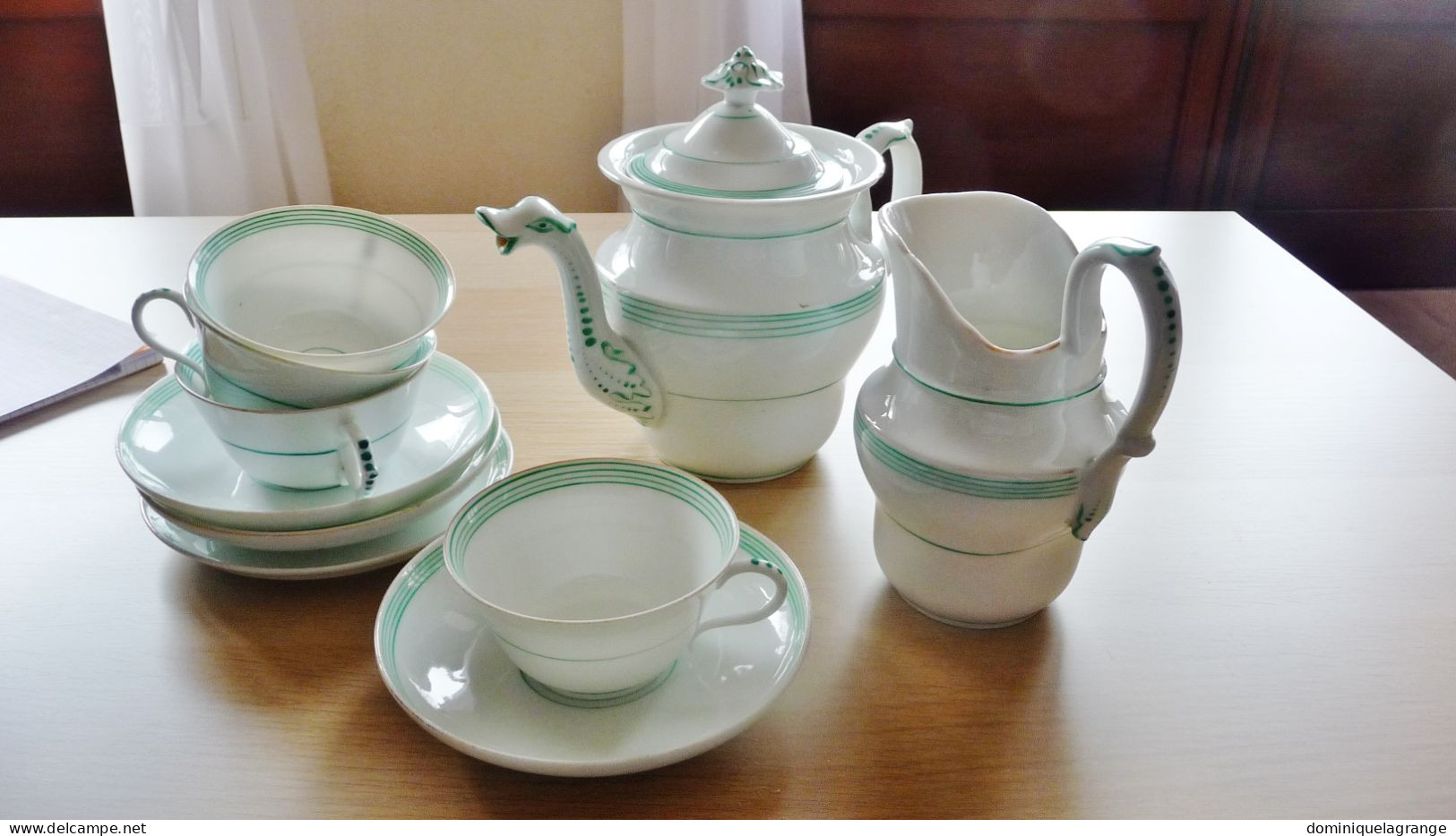 Service à Thé Ou à Café Porcelaine Fin 19ème Siècle - Théières