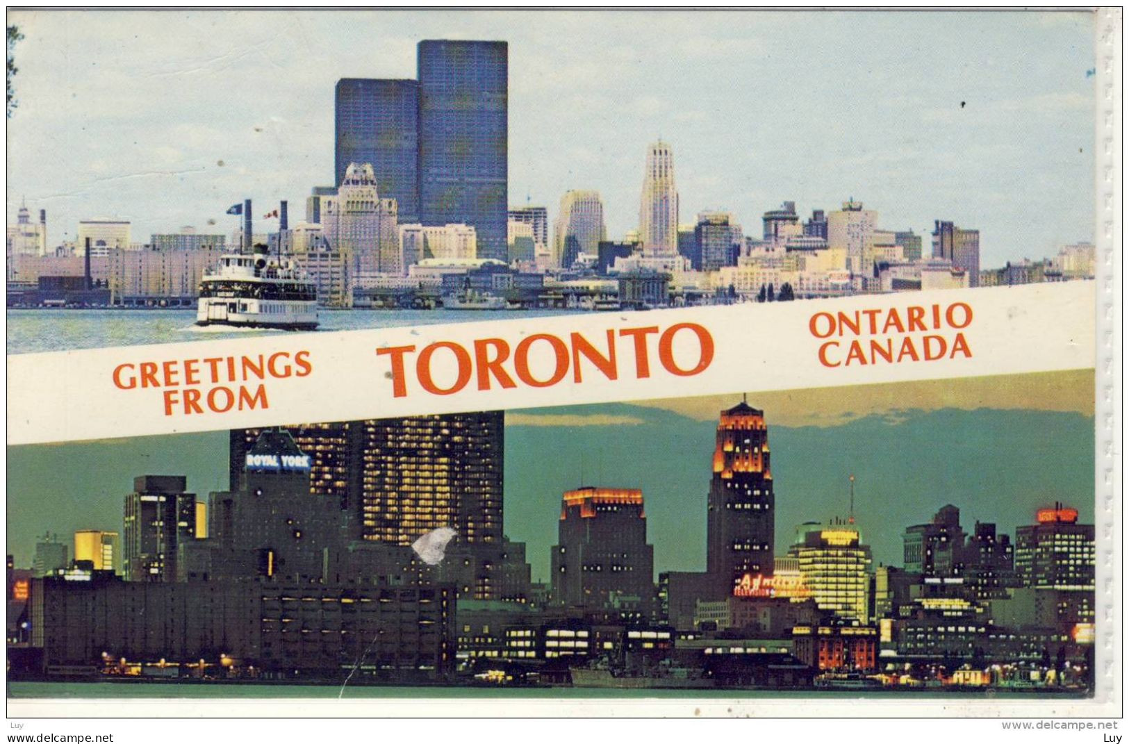 TORONTO, Ontario - Skyline By Day And At Twilight - Toronto