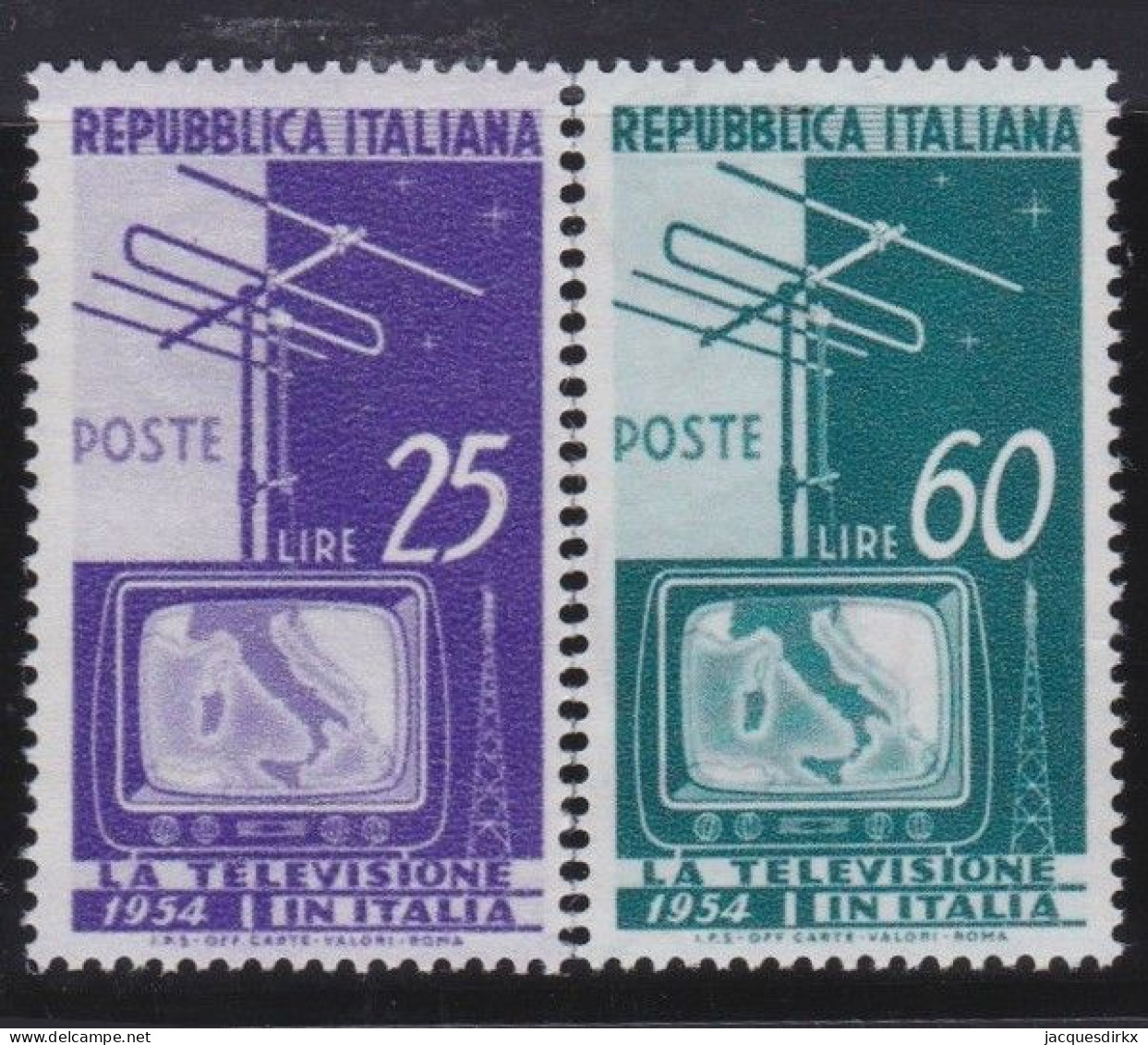 Italy   .  Y&T   .     672/673     .    **         .    MNH - 1946-60: Nieuw/plakker