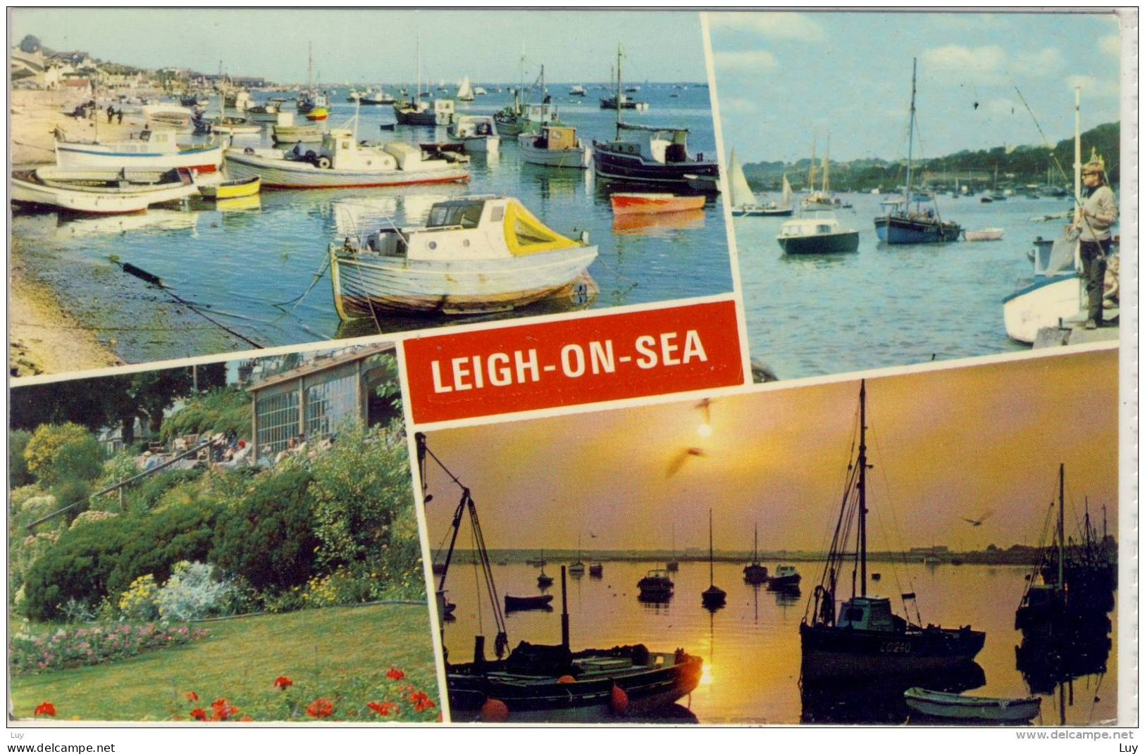 LEIGH-ON-SEA - Multi View, Boating, Sunset, At Anchor, Cliff Gardens - Southend, Westcliff & Leigh