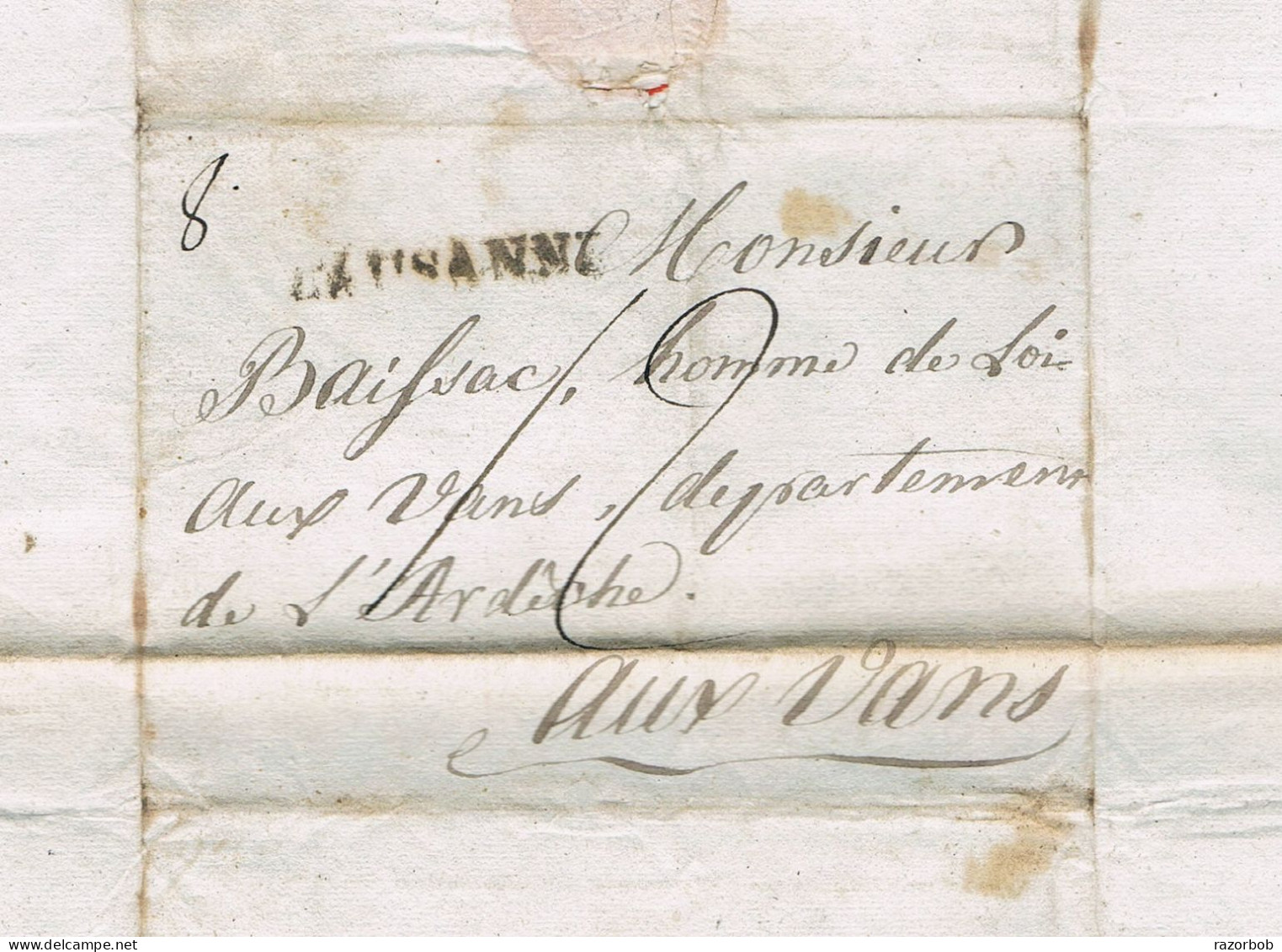 J3 Lettre De 1804 Cachet Linéaire LAUSANNE - ...-1845 Préphilatélie