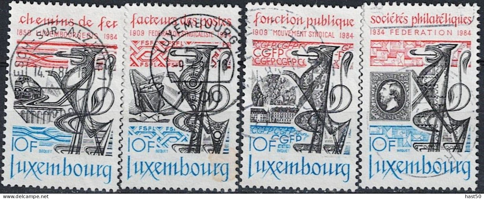 Luxemburg - Jahresereignisse (MiNr: 1091/4) 1984 - Gest Used Obl - Gebraucht