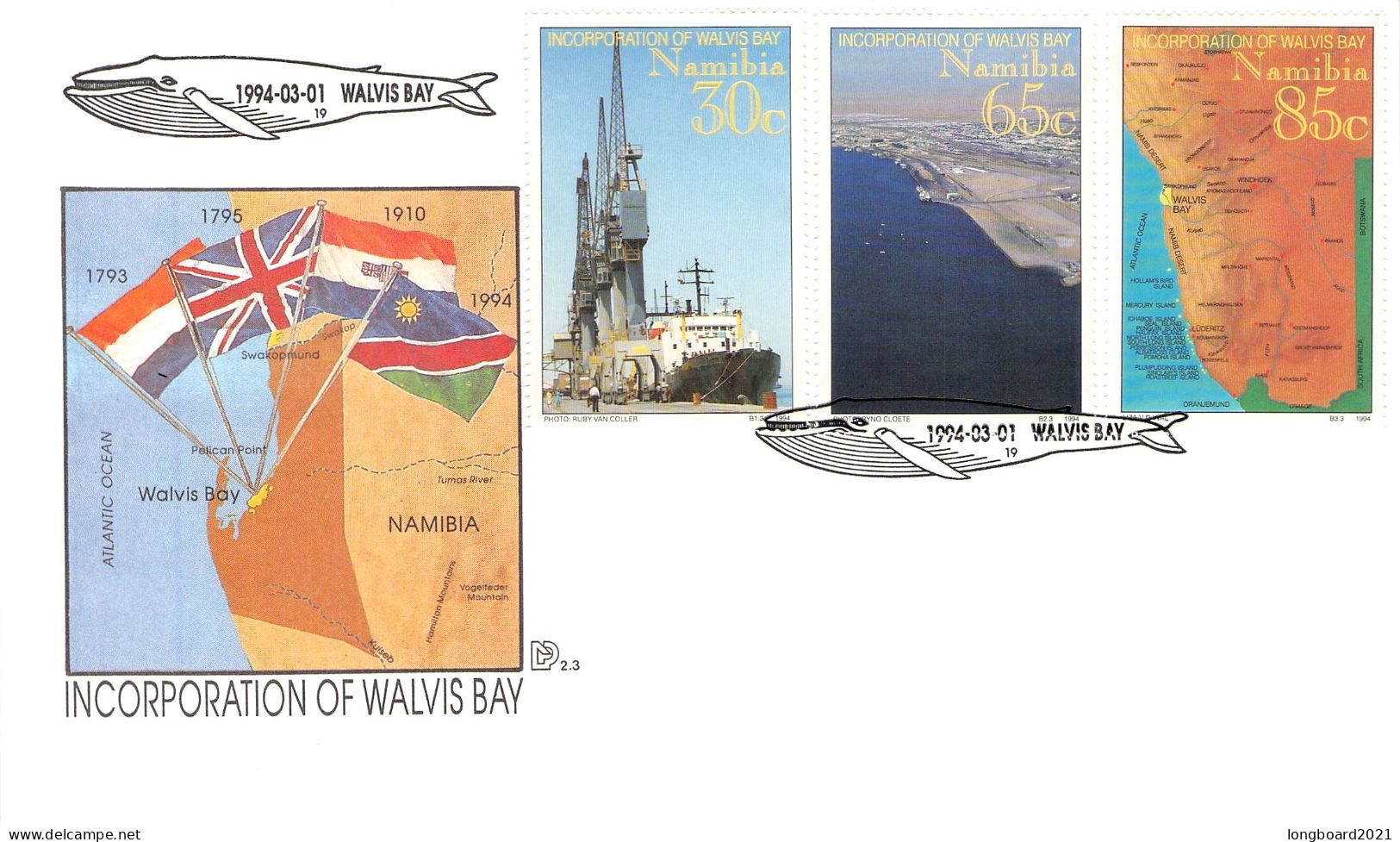 NAMIBIA - FDC 1994 WALVIS BAY / 4318 - Namibië (1990- ...)