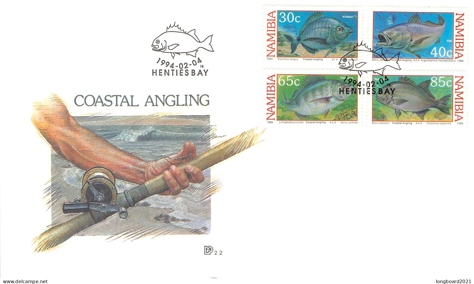 NAMIBIA - FDC 1994 COASTAL FISHING / 4320 - Namibië (1990- ...)