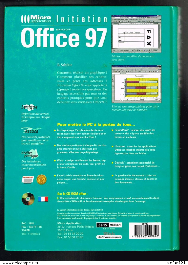 Microsoft Office 97 - 1997 - 300 Pages 24,6 X 17,5 Cm - Informatique