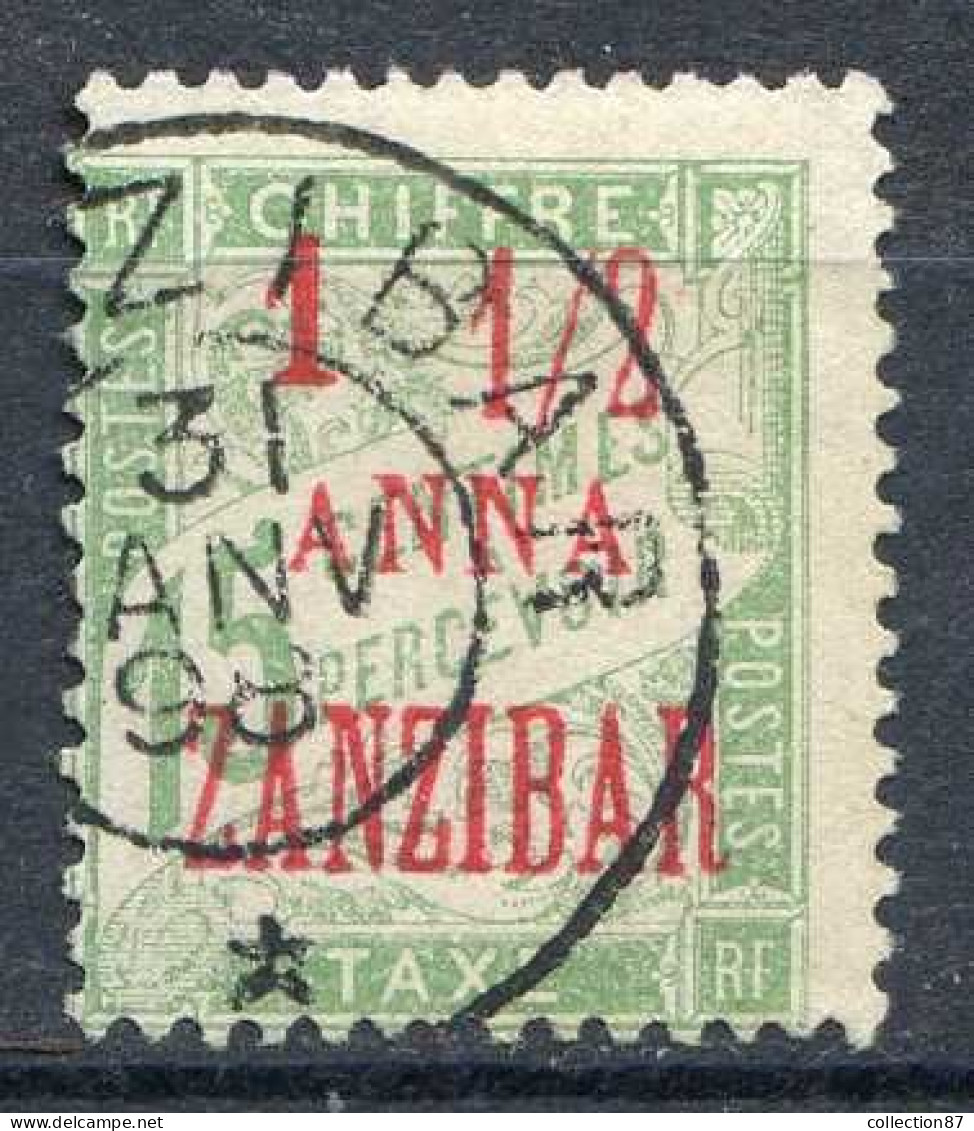 Réf 80 > ZANZIBAR < TAXE N° 3 Ø Cachet 31/01/1898 Oblitéré Ø Used -- Cote 20 € - Oblitérés