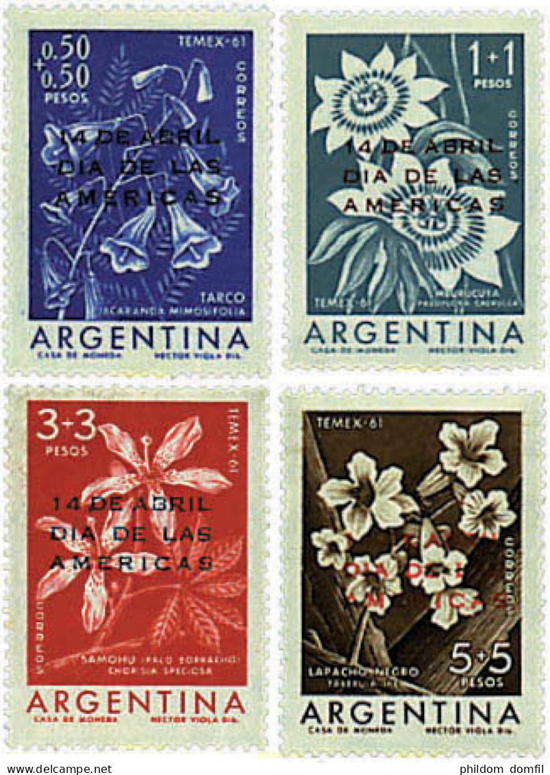 98104 MNH ARGENTINA 1961 DIA DE LAS AMERICAS - Unused Stamps