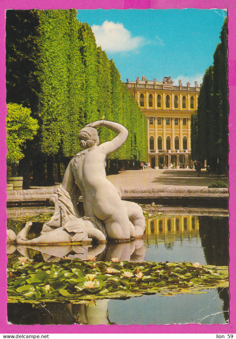 293443 / Austria Vienna Wien - Schloss Schönbrunn Fountain Nude Woman PC USED 1982 - 5 S Ruins Of Aggstein Castle - Château De Schönbrunn