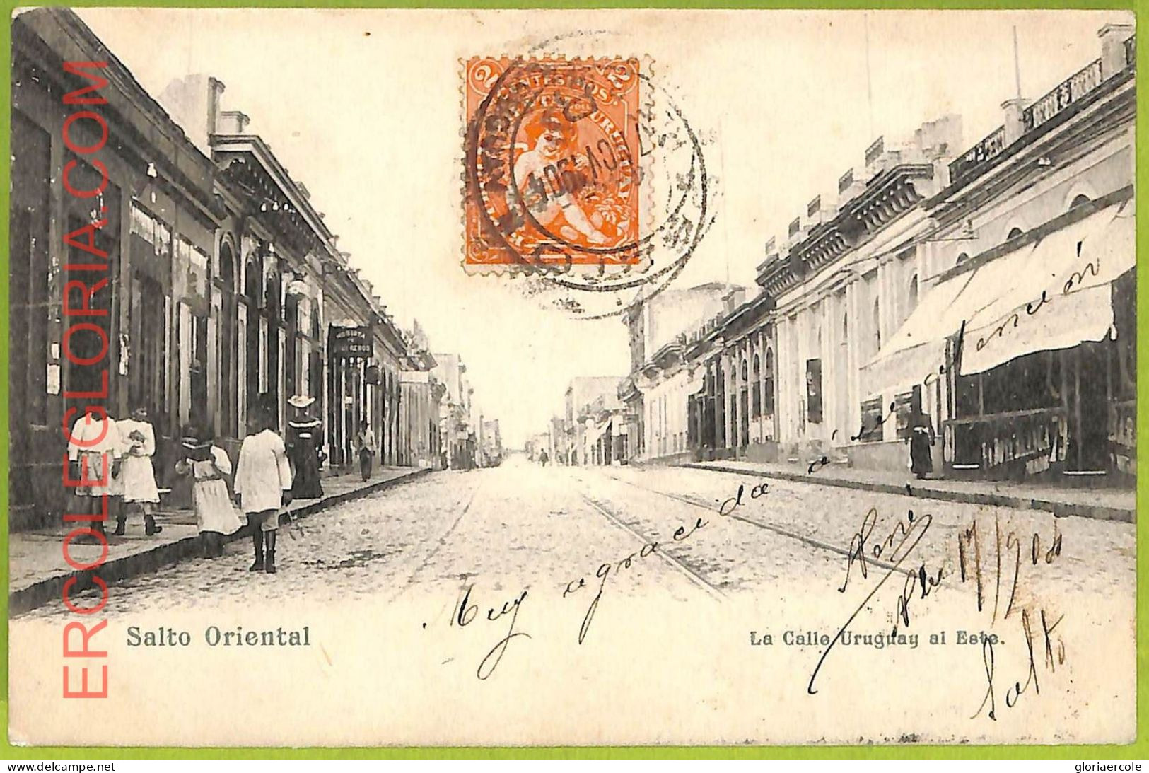 Af2766 - URUGUAY - VINTAGE POSTCARD  - Salto - 1904 - Uruguay