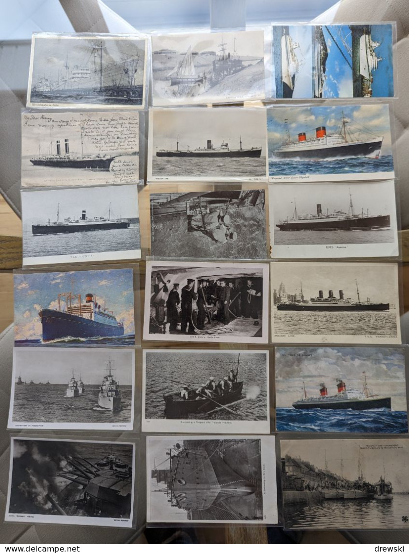 SHIPS & BOATS - 174 Different Postcards - Retired Dealer's Stock - ALL POSTCARDS PHOTOGRAPHED - Verzamelingen & Kavels