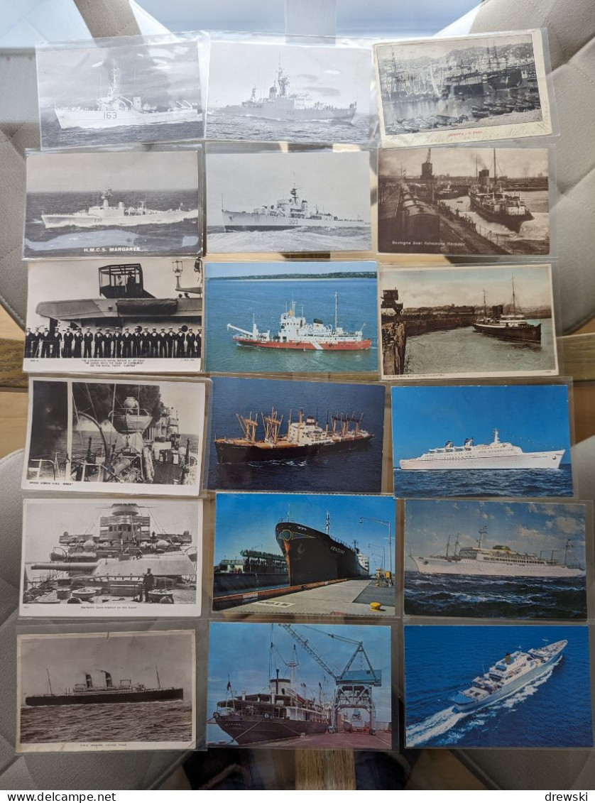 SHIPS & BOATS - 174 Different Postcards - Retired Dealer's Stock - ALL POSTCARDS PHOTOGRAPHED - Verzamelingen & Kavels