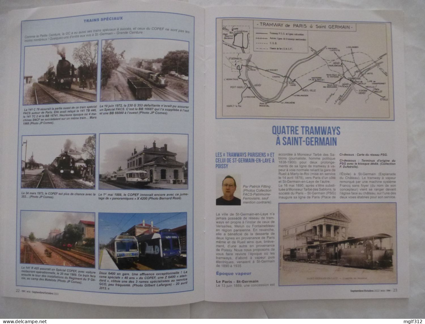 REVUE Transports & Patrimoine Ferroviaires N° 413 Sept. 2022 - L'INTEGRALE DES RAILS DE SAINT-GERMAIN-EN-LAYE - Bahnwesen & Tramways