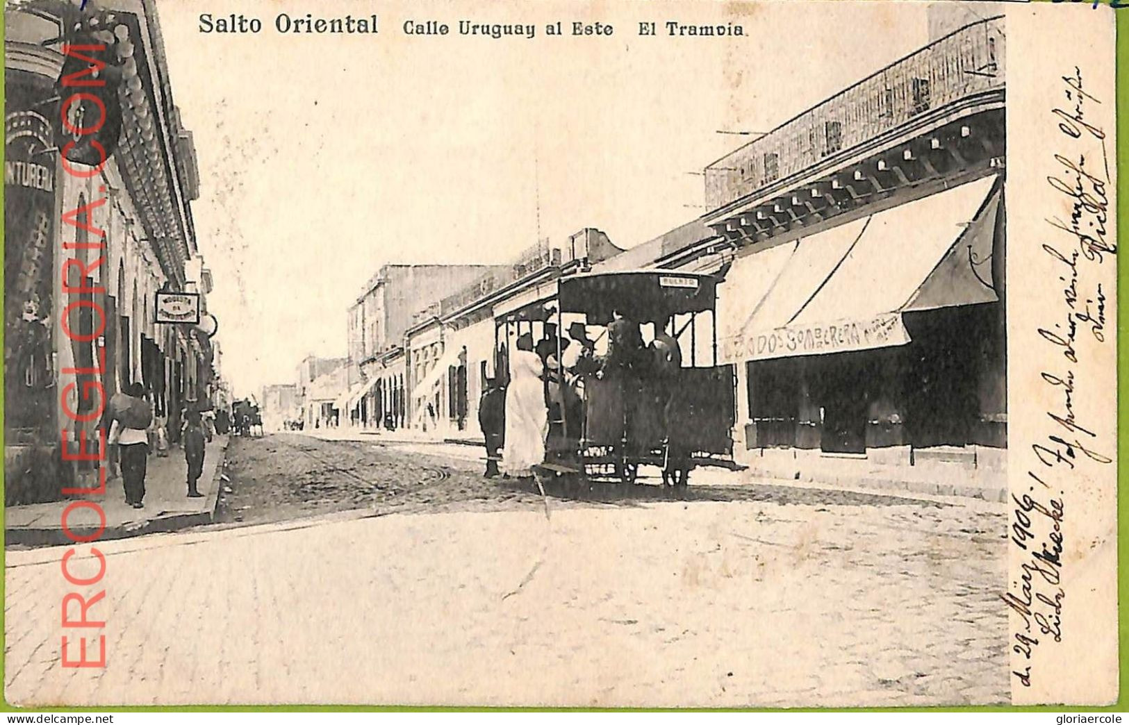 Af2770 - URUGUAY - VINTAGE POSTCARD  - Salto Oriental - 1906 - Uruguay