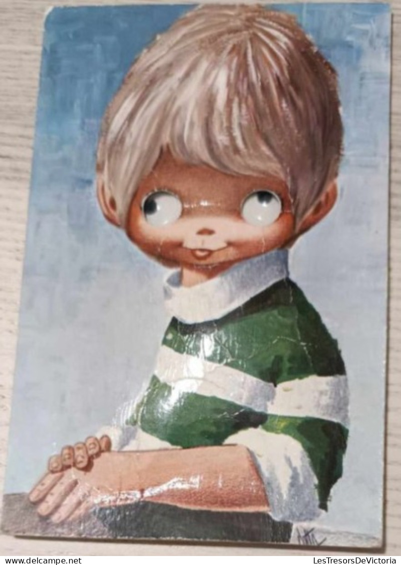 Fantaisies - Enfant Avec Les Yeux Mobiles - Carte Pouet - Carte Postale Ancienne - Bébés