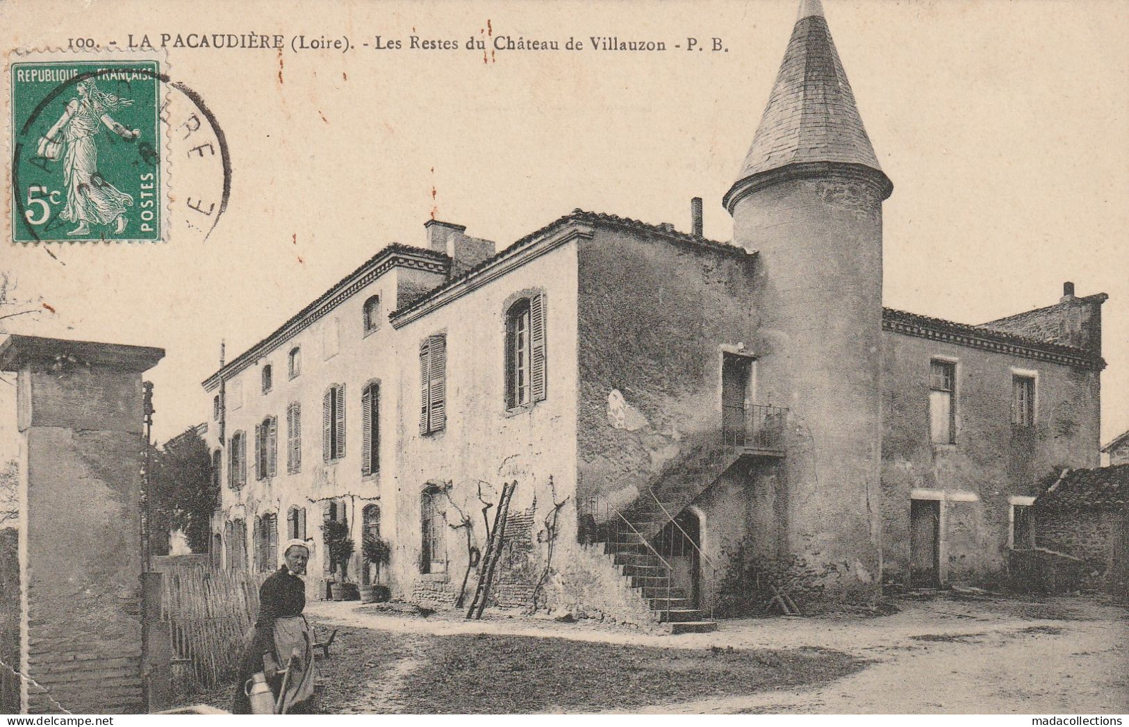 La Pacaudière (42 - Loire) Les Restes Du Château  De Villauzon - La Pacaudiere
