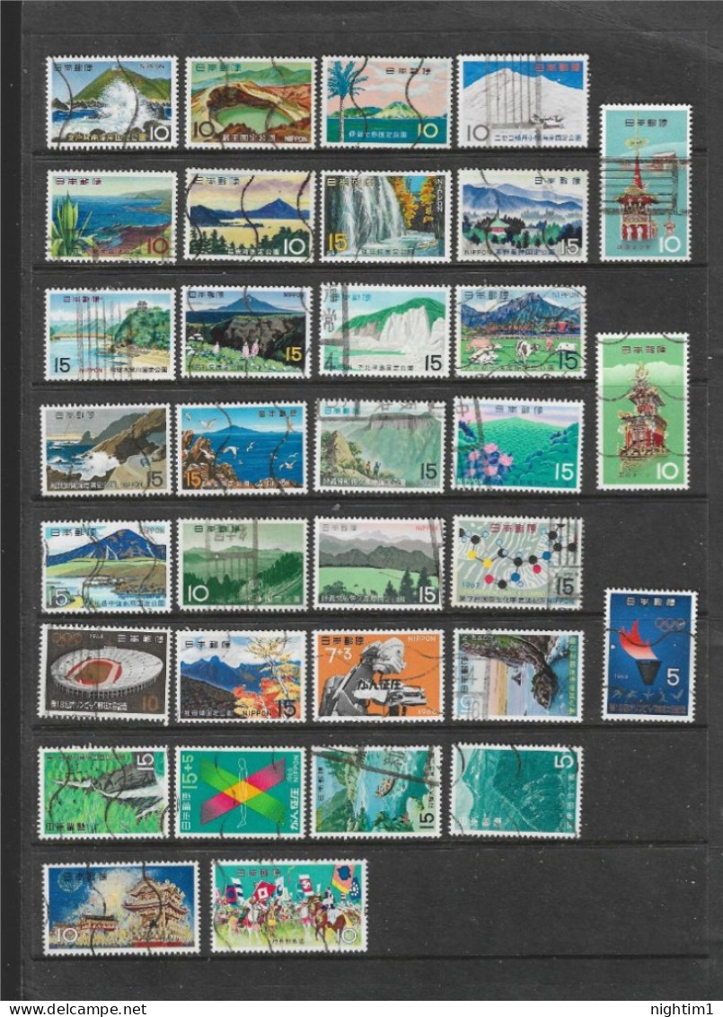 JAPAN COLLECTION. EARLY COMMEMORATIVES. 2 SHEETS USED. - Used Stamps