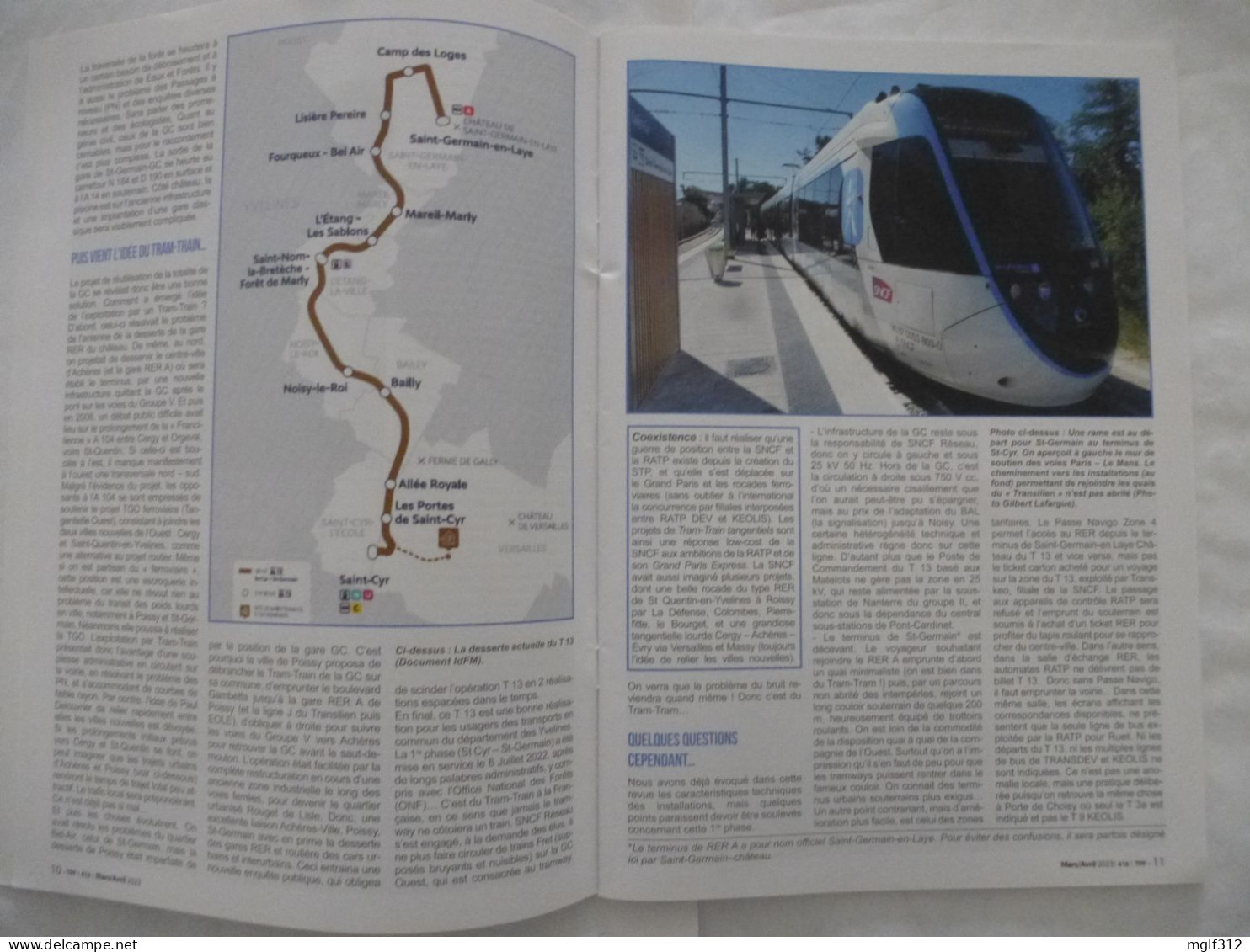 REVUE Transports & Patrimoine Ferroviaires N° 416 Mars 2023 - LONGUE GENESE Du T13...SAINT-GERMAIN-EN-LAYE - Chemin De Fer & Tramway