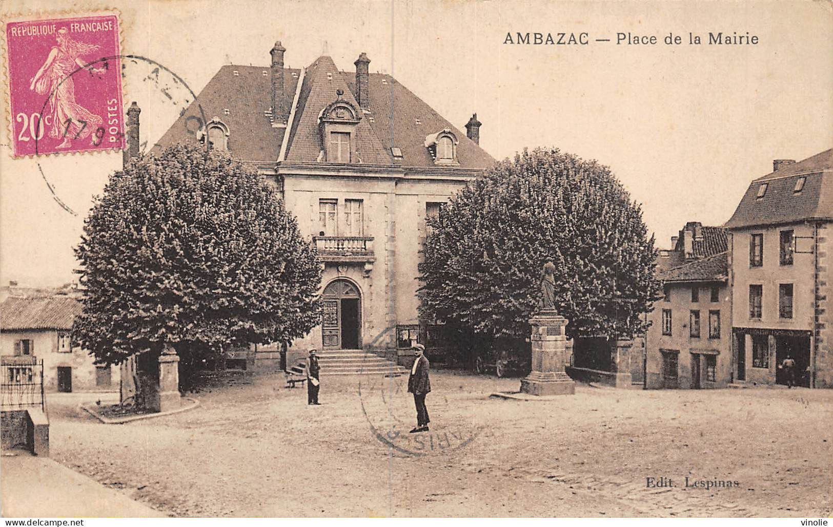 24-545.  AMBAZAC. PLACE DE LA MAIRIE - Ambazac