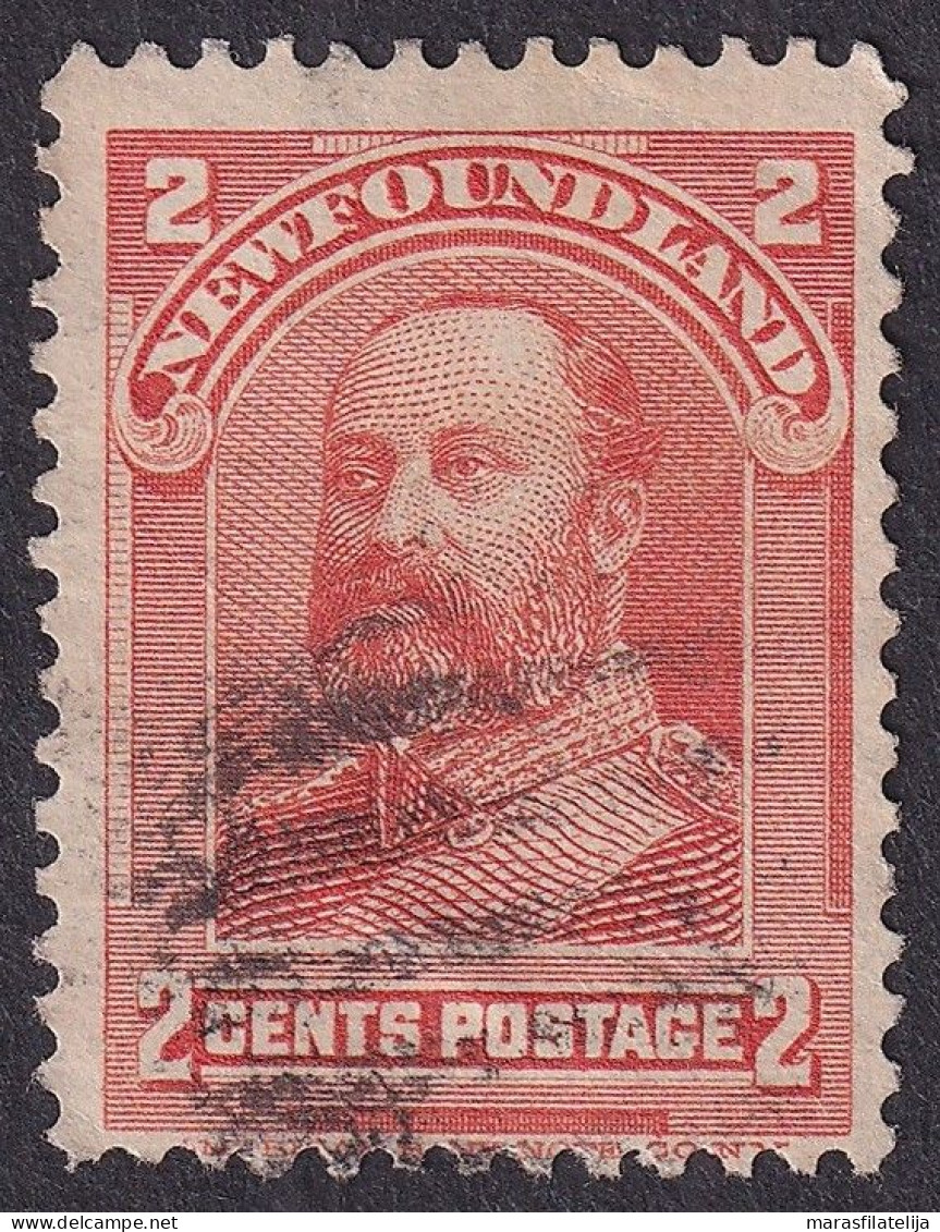 Canada, Newfoundland, 1898, Prince (King) Edward VII, 2c Used - 1865-1902